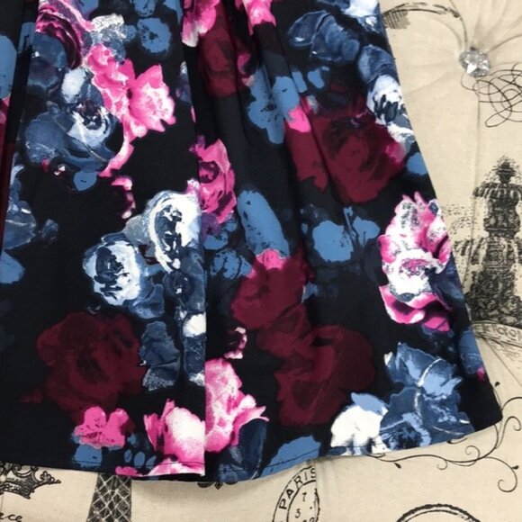 Trixxi Trendy Plus Floral-Print Fit & Flare DRESS - Picture 3 of 8